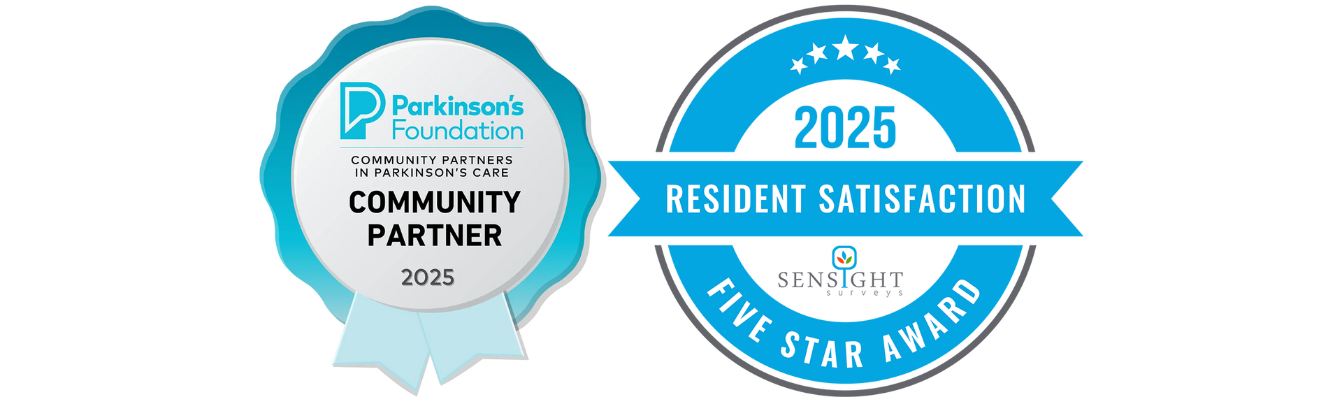 parkinson's foundation award and sensight resident satisfaction award